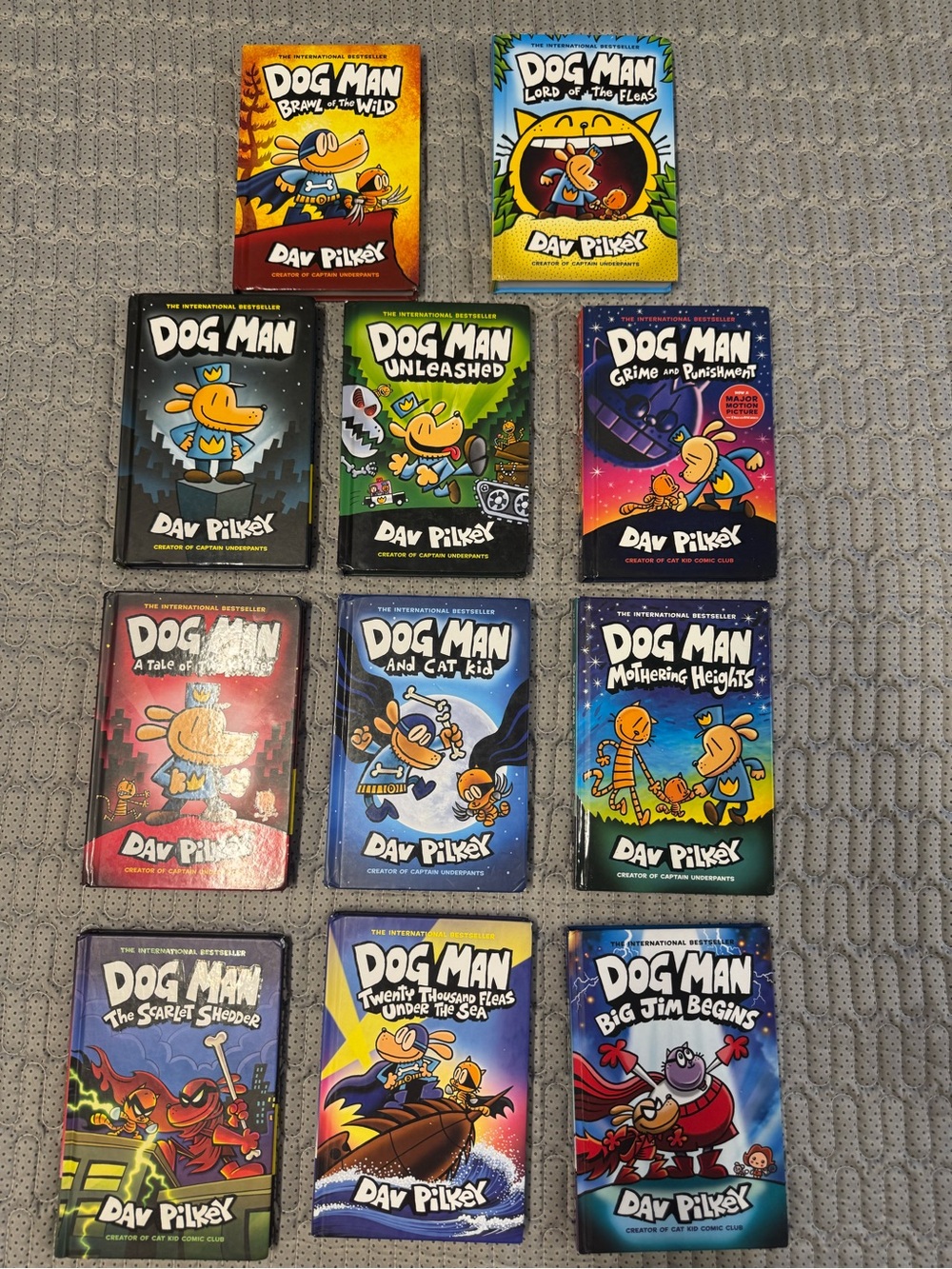 Dog Man Book Set by Dav Pilkey - Colorful Children's Graphic Novels